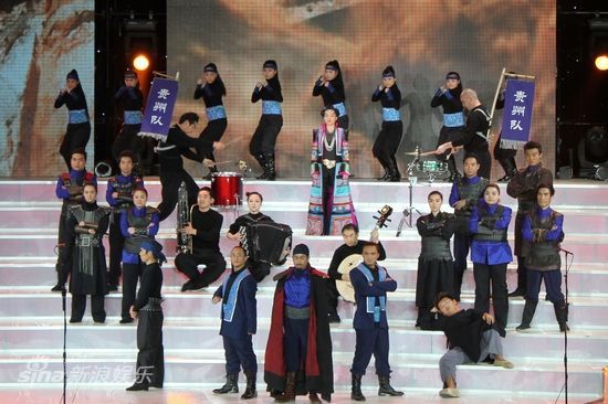 剧照-图文：梦想合唱团-贵州队上演好汉歌