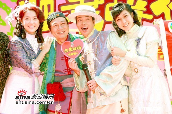 剧照-图文：TVB迎妻接福开拍--四位主演合照