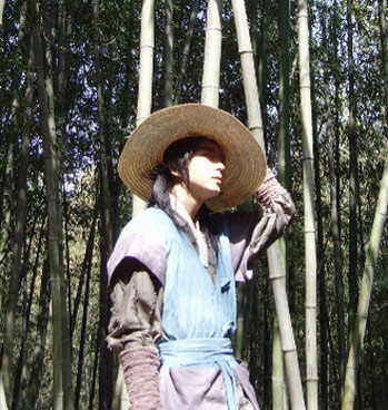 剧照-探班李准基一枝梅 郁苍竹林古装拍摄(附图)
