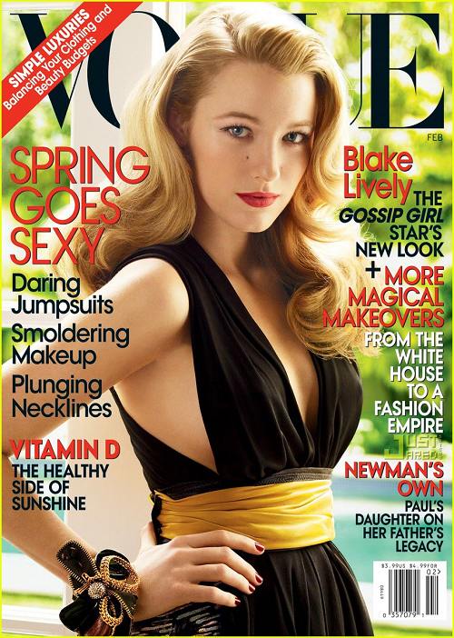 剧照-“绯闻女孩”莱弗利登VOGUE2月封面(图)