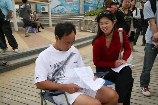 剧照-图文：网王2海边特训--夫妻两人对词